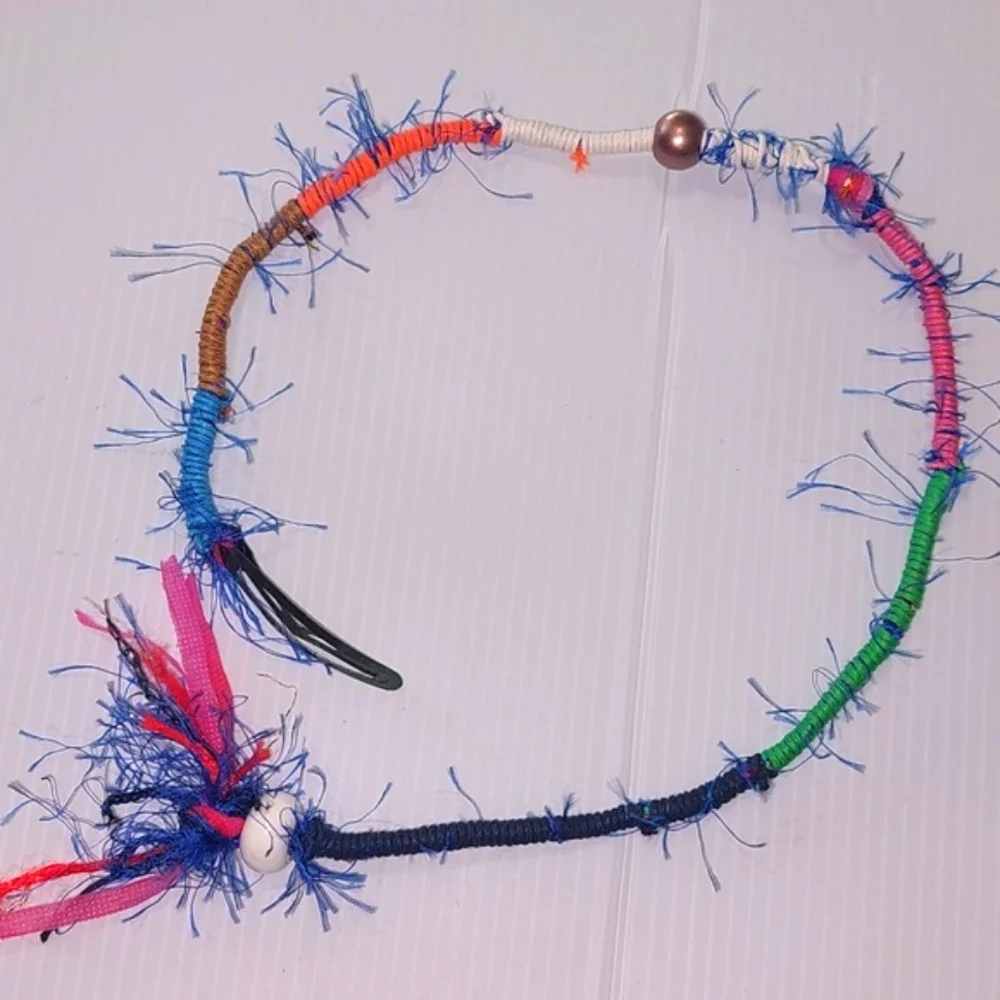 Colorful BOHO Hair Decoration. Handmade .